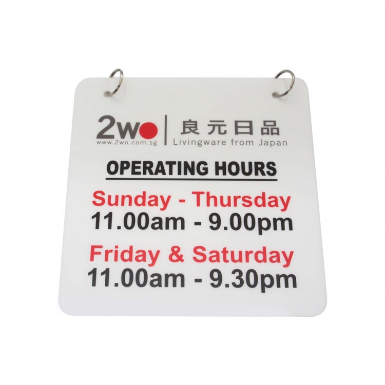 Shop Signage Acrylic in Singapore Name Badges International